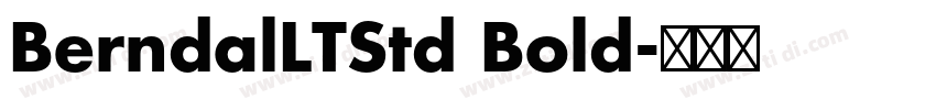 BerndalLTStd Bold字体转换